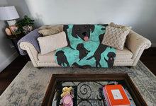 Load image into Gallery viewer, Black Labrador Retriever Quilted Blanket 50x60