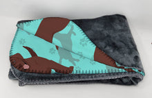 Load image into Gallery viewer, Chocolate Labrador Retriever Soft Travel Blanket with Bag