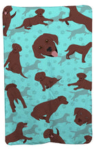 Load image into Gallery viewer, Chocolate Labrador Retriever Soft Travel Blanket with Bag