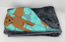 Load image into Gallery viewer, Red Fox Labrador Retriever Soft Travel Blanket with Bag