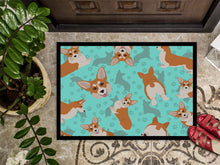Load image into Gallery viewer, Red and White Pembroke Corgi Doormat - 24x36 Decorative Floor Mat – Indoor/Outdoor Rug with Artistic Flair