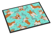 Load image into Gallery viewer, Red and White Pembroke Corgi Doormat - 24x36 Decorative Floor Mat – Indoor/Outdoor Rug with Artistic Flair
