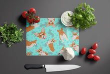 Load image into Gallery viewer, Red and White Pembroke Corgi Glass Cutting Boards – Durable, Decorative Kitchen Art Large
