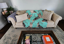 Load image into Gallery viewer, Blue Merle Welsh Cardigan Corgi Quilted Blanket 50x60