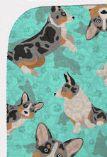 Load image into Gallery viewer, Blue Merle Welsh Cardigan Corgi Quilted Blanket 50x60