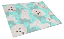 Load image into Gallery viewer, Bichon Frise Glass Cutting Boards – Durable, Decorative Kitchen Art Large