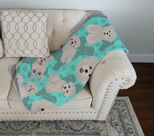 Load image into Gallery viewer, Bichon Frise Quilted Blanket 50x60