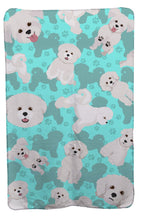 Load image into Gallery viewer, Bichon Frise Soft Travel Blanket with Bag