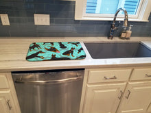 Load image into Gallery viewer, Doberman Pinscher Dish Drying Mat – Absorbent, Artistic Kitchen Essentials