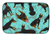 Load image into Gallery viewer, Doberman Pinscher Dish Drying Mat – Absorbent, Artistic Kitchen Essentials