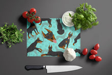 Load image into Gallery viewer, Doberman Pinscher Glass Cutting Boards – Durable, Decorative Kitchen Art Large
