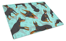 Load image into Gallery viewer, Doberman Pinscher Glass Cutting Boards – Durable, Decorative Kitchen Art Large