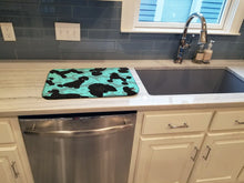 Load image into Gallery viewer, Black Standard Poodle Dish Drying Mat – Absorbent, Artistic Kitchen Essentials