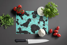 Load image into Gallery viewer, Black Standard Poodle Glass Cutting Boards – Durable, Decorative Kitchen Art Large