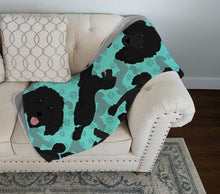 Load image into Gallery viewer, Black Standard Poodle Quilted Blanket 50x60