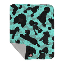 Load image into Gallery viewer, Black Standard Poodle Quilted Blanket 50x60