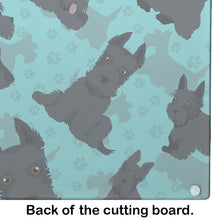 Load image into Gallery viewer, Scottish Terrier Glass Cutting Boards – Durable, Decorative Kitchen Art Large