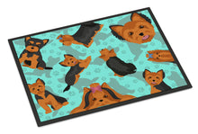 Load image into Gallery viewer, Black and Tan Yorkie Doormat - 24x36 Decorative Floor Mat – Indoor/Outdoor Rug with Artistic Flair