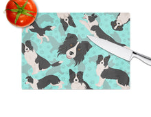 Load image into Gallery viewer, Border Collie Glass Cutting Boards – Durable, Decorative Kitchen Art Large