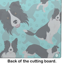 Load image into Gallery viewer, Border Collie Glass Cutting Boards – Durable, Decorative Kitchen Art Large
