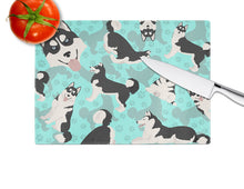 Load image into Gallery viewer, Siberian Husky Glass Cutting Boards – Durable, Decorative Kitchen Art Large