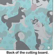 Load image into Gallery viewer, Siberian Husky Glass Cutting Boards – Durable, Decorative Kitchen Art Large