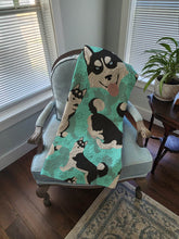 Load image into Gallery viewer, Siberian Husky Quilted Blanket 50x60