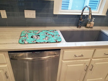 Load image into Gallery viewer, Harlequin Natural Ears Great Dane Dish Drying Mat – Absorbent, Artistic Kitchen Essentials