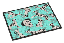 Load image into Gallery viewer, Harlequin Natural Ears Great Dane Doormat - 24x36 Decorative Floor Mat – Indoor/Outdoor Rug with Artistic Flair