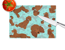Load image into Gallery viewer, Chocolate Standard Poodle Glass Cutting Boards – Durable, Decorative Kitchen Art Large