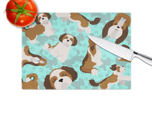 Load image into Gallery viewer, Shih Tzu Glass Cutting Boards – Durable, Decorative Kitchen Art Large