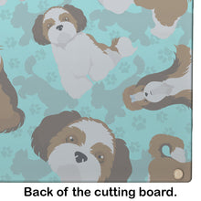Load image into Gallery viewer, Shih Tzu Glass Cutting Boards – Durable, Decorative Kitchen Art Large