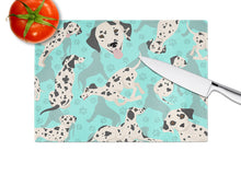 Load image into Gallery viewer, Dalmatian Glass Cutting Boards – Durable, Decorative Kitchen Art Large