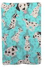 Load image into Gallery viewer, Dalmatian Soft Travel Blanket with Bag