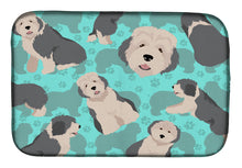Load image into Gallery viewer, Old English Sheepdog Dish Drying Mat – Absorbent, Artistic Kitchen Essentials