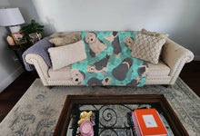 Load image into Gallery viewer, Old English Sheepdog Quilted Blanket 50x60