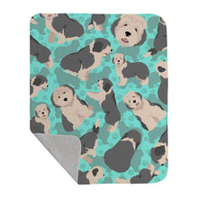 Load image into Gallery viewer, Old English Sheepdog Quilted Blanket 50x60