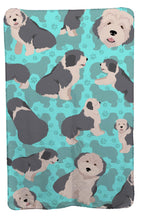Load image into Gallery viewer, Old English Sheepdog Soft Travel Blanket with Bag