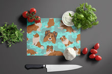 Load image into Gallery viewer, Sheltie Glass Cutting Boards – Durable, Decorative Kitchen Art Large