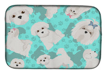 Load image into Gallery viewer, Maltese Dish Drying Mat – Absorbent, Artistic Kitchen Essentials