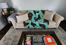 Load image into Gallery viewer, Black and Tan Cavalier King Charles Spaniel Quilted Blanket 50x60