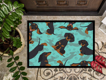 Load image into Gallery viewer, Black and Tan Dachshund Doormat - 24x36 Decorative Floor Mat – Indoor/Outdoor Rug with Artistic Flair