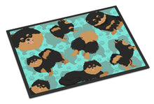 Load image into Gallery viewer, Black and Tan Pomeranian Doormat - 24x36 Decorative Floor Mat – Indoor/Outdoor Rug with Artistic Flair