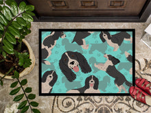 Load image into Gallery viewer, Black and White English Springer Spaniel Doormat - 24x36 Decorative Floor Mat – Indoor/Outdoor Rug with Artistic Flair