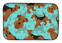Load image into Gallery viewer, Airedale Terrier Dish Drying Mat – Absorbent, Artistic Kitchen Essentials