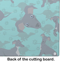 Load image into Gallery viewer, Italian Greyhound Glass Cutting Boards – Durable, Decorative Kitchen Art Large
