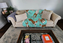 Load image into Gallery viewer, Red Boston Terrier Quilted Blanket 50x60