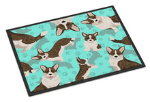 Load image into Gallery viewer, Brindle Cardigan Corgi Doormat - 24x36 Decorative Floor Mat – Indoor/Outdoor Rug with Artistic Flair