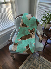Load image into Gallery viewer, Brindle Cardigan Corgi Quilted Blanket 50x60