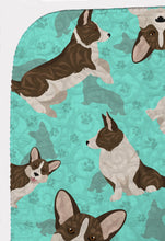 Load image into Gallery viewer, Brindle Cardigan Corgi Quilted Blanket 50x60